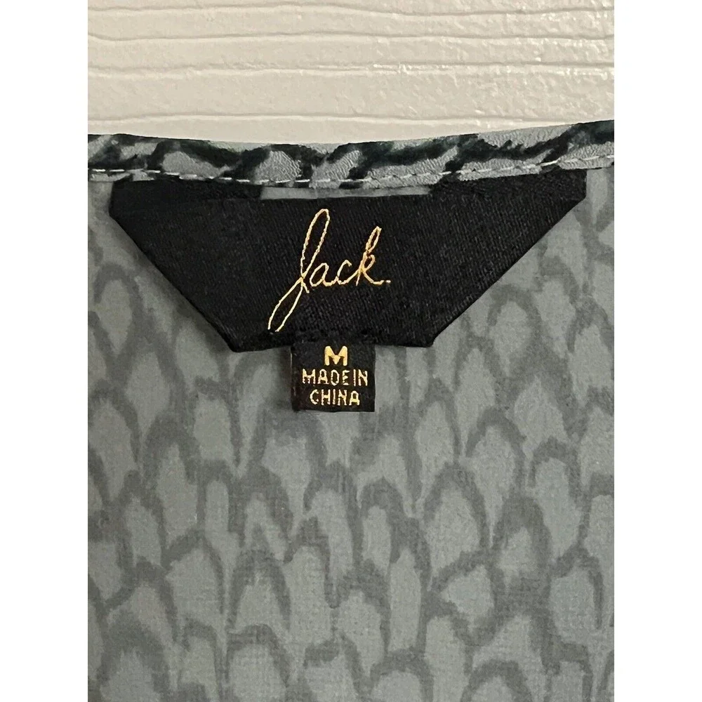 Jack Women Dress Size M Medium Gray 100% Polyester Lined Lightweight